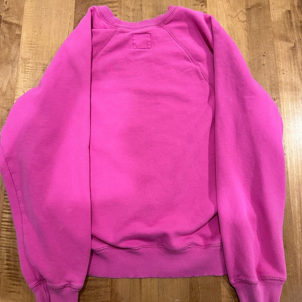 American Eagle Outfitters Vibrant Pink Crew Neck Sweater - Picture 2 of 5